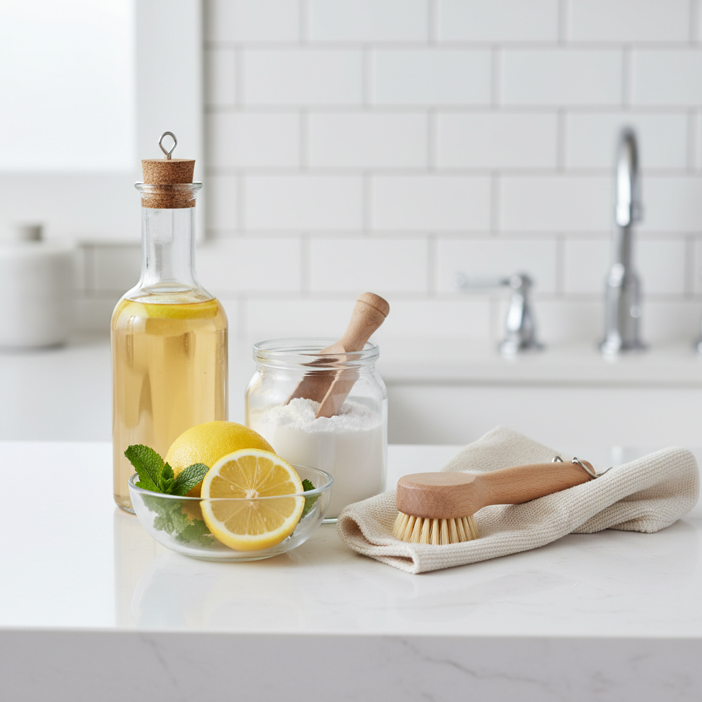 Kaip efektyviai atlikti vonios kambario valymą be chemijos: praktiniai patarimai