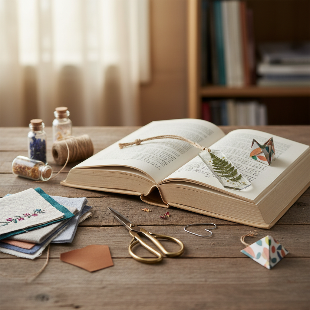 Rankų darbo knygos skirtukas – originali dovana skaitytojui